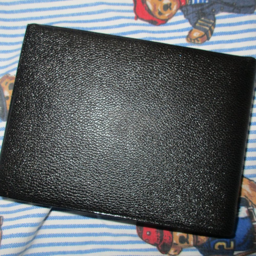 VTG AMITY ENGLISH MOROCCO LEATHER MENS BILLFOLD NW
